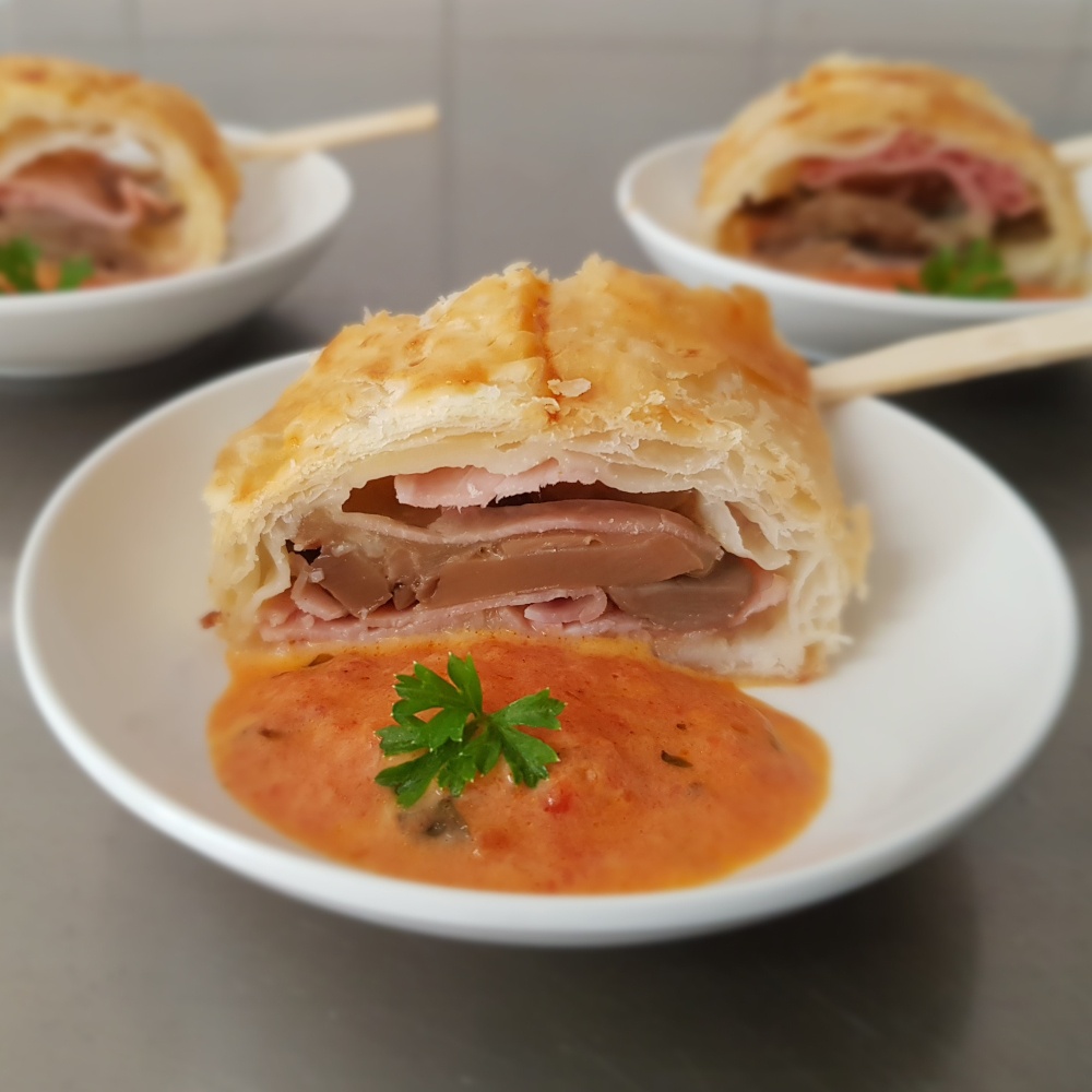 Pizzastrudel Mini mit Schinken/Pilze