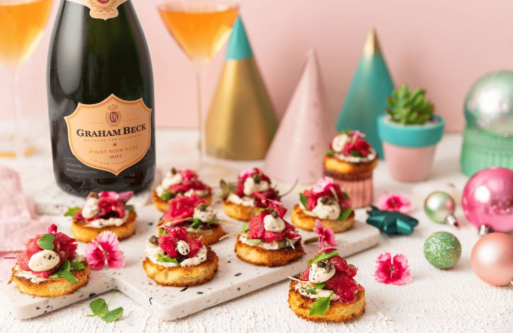 Rinder-Carpaccio Canapés